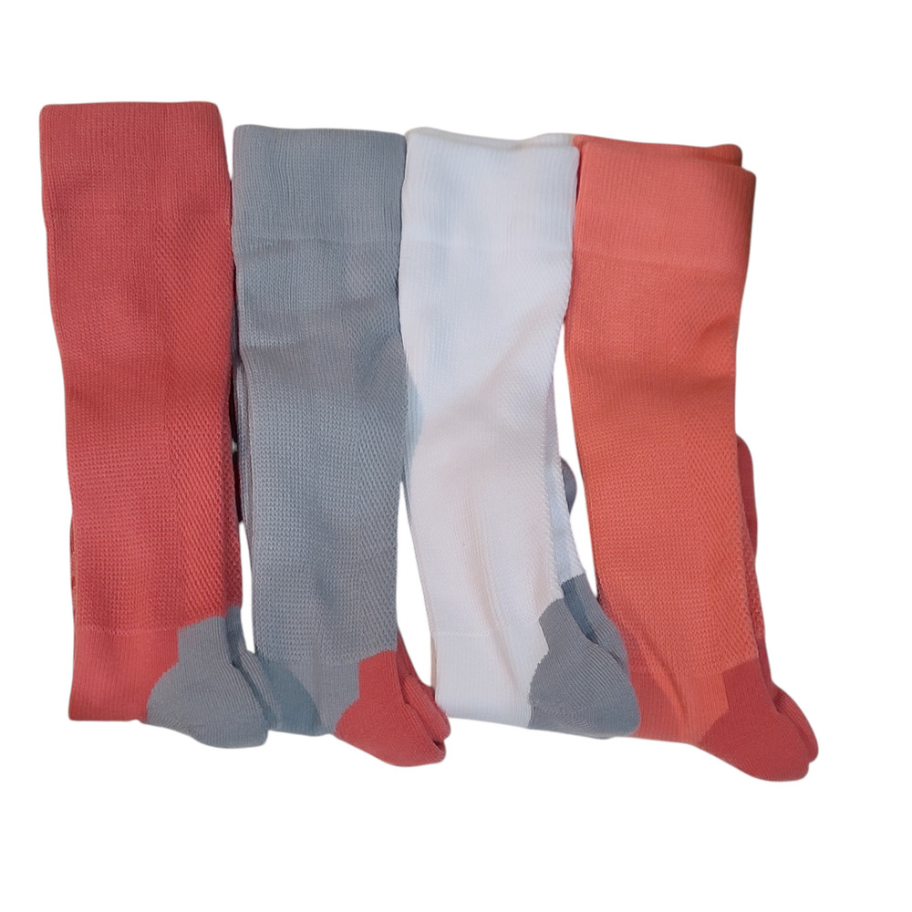 Tommie Copper 4Pk Ergofit Compression WOTC Socks Pink - Large